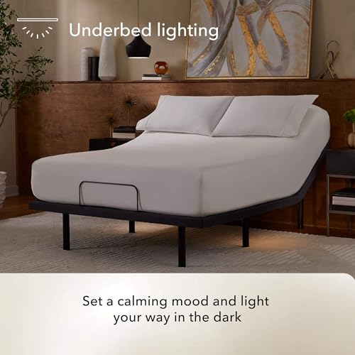 Image of Serta baselogic Level 3.5 Full Adjustable Bed Frame Base - Head, Back & Foot Adjustability, Wireless Remote, Zero-Gravity and Memory Presets, Single Massage Setting, and USB A&C Charging Ports