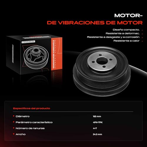 Polea de cigüeñal Frankberg para Ducato Furgoneta 250 2.3L y Daily VI 4