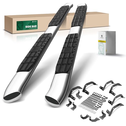 YHTAUTO 4.25" Running Boards Side Steps Fit 2009-2018 Dodge Ram