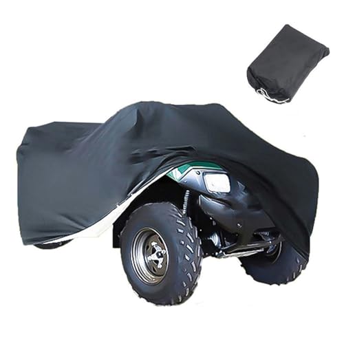 Funda para coche para todo tipo de clima, cubierta resistente para cuatrimoto al aire libre, resistente a los rayos UV, impermeable, vehículo antiestático y resistente con ATV Quad