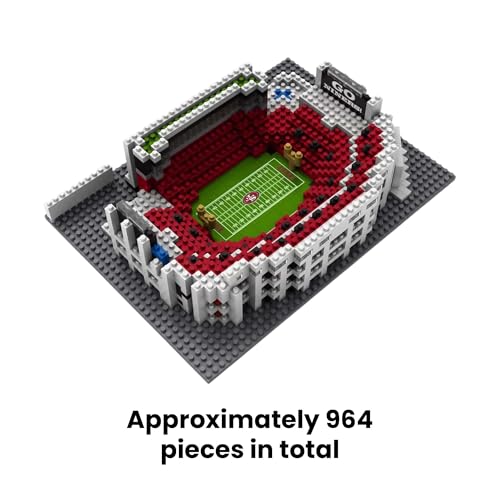 Image of FOCO NFL Unisex-Adult NFL Team Construction Blocks 3D Mini BRXLZ Stadium