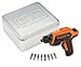 Produktbild Black+Decker Black & Decker CS36BST-QW 3.6V 1.5 Ah arjl Tornavida, Schwarz, Orange