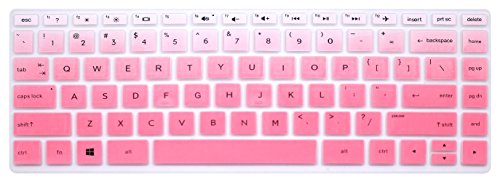 Keyboard Cover Skin Compatible for 14 inch HP Pavilion x360 14M-BA Series 14M-BA011DX 14M-BA013DX 14M-BA015DX 14M-BA114DX, HP 14-BW Series 14-BW006NR 14-BW010NR 14-BW065NR and 14-BK091ST (Ombre Pink)
