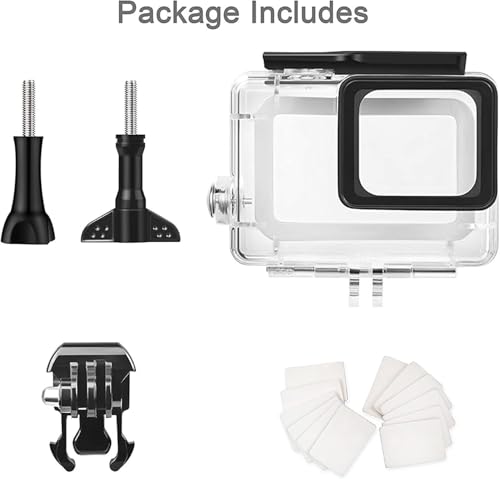 Image of FitStill Waterproof Housing for GoPro HERO 2018 /7 /6 /5 Black, Protective 45m Underwater Dive Case Shell with Bracket Accessories for Go Pro Hero7 Hero6 Hero5 Action Camera