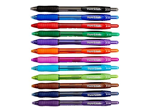 Paper Mate 924808 Profile Retractable Ballpoint Pens Bold Point Assorted Ink
