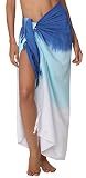 INGEAR Swimwear Long Batik Sarong Multi Wear Pareo Canga Swimsuit Wrap Cover Up (One Size, Blue Fade) INGEAR Swimwear Long Batik Sarong Multi Wear Pareo Canga Swimsuit Wrap Cover Up (One Size, Blue Fade)