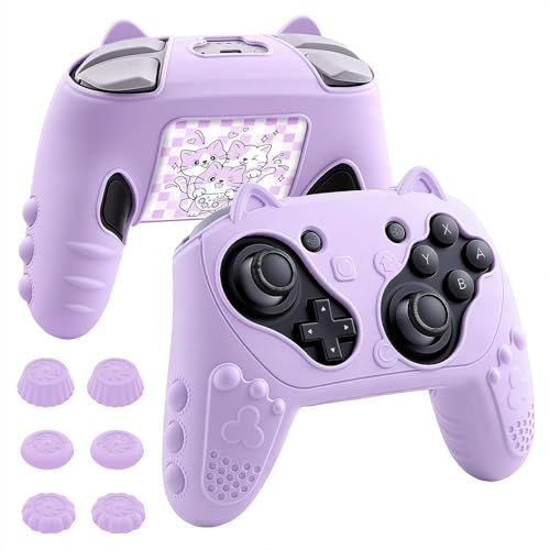 DIANX For Switch 2 Pro �R���g���[���[ �P�[�X �V���R���f�� �\�t�g �����L���t�� �ی�J�o�[+���b�J�[�L���b�v ���^ �h�o ���h�~ ����h�~ �S�ʕی� �g�тɕ֗� for Switch 2 Pro�n���h�� �A�N�Z�T���[