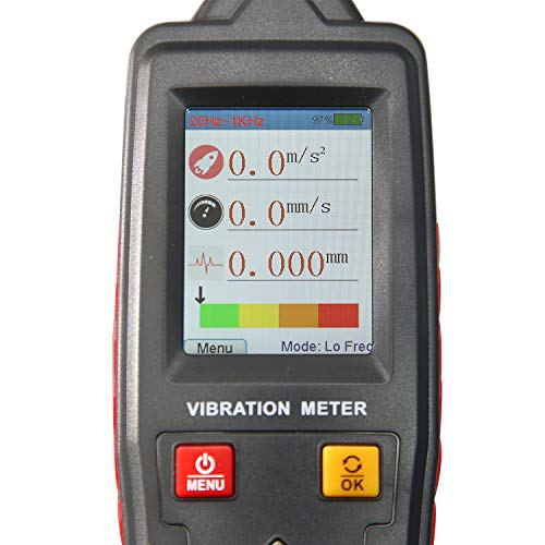 digital vibration meter vibrometer handheld vibration analysis equipment acceleration velocity displacement measurement for moving machinery
