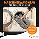 One PETS-TOP Katzenbett Rund Flauschig – Weiches Katzenkissen – Schlafplatz für Katze & Kleiner Hund – Waschbar, rutschfest (Grau, 50cm)