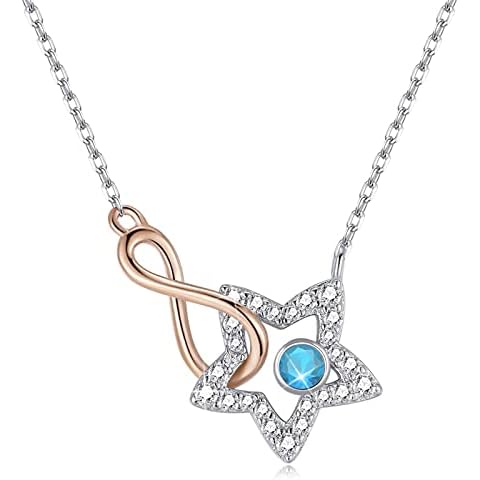 Collar turquesa con piedra natal diciembre Qings Cover