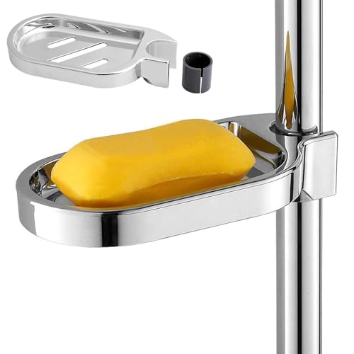 DILUSILK Shower Soap Dish for Shower Bathroom(Clip-on ABS)