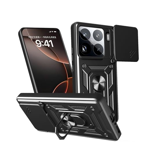 Coque Xiaomi 15 Pro 5G rigide noir étui protecteur anti-chute