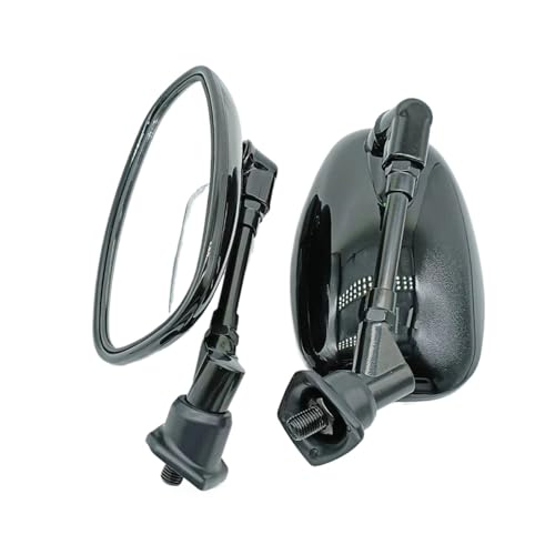 Espejo retrovisor negro mecanizado de alta resistencia para motocicletas custom XVS1100
