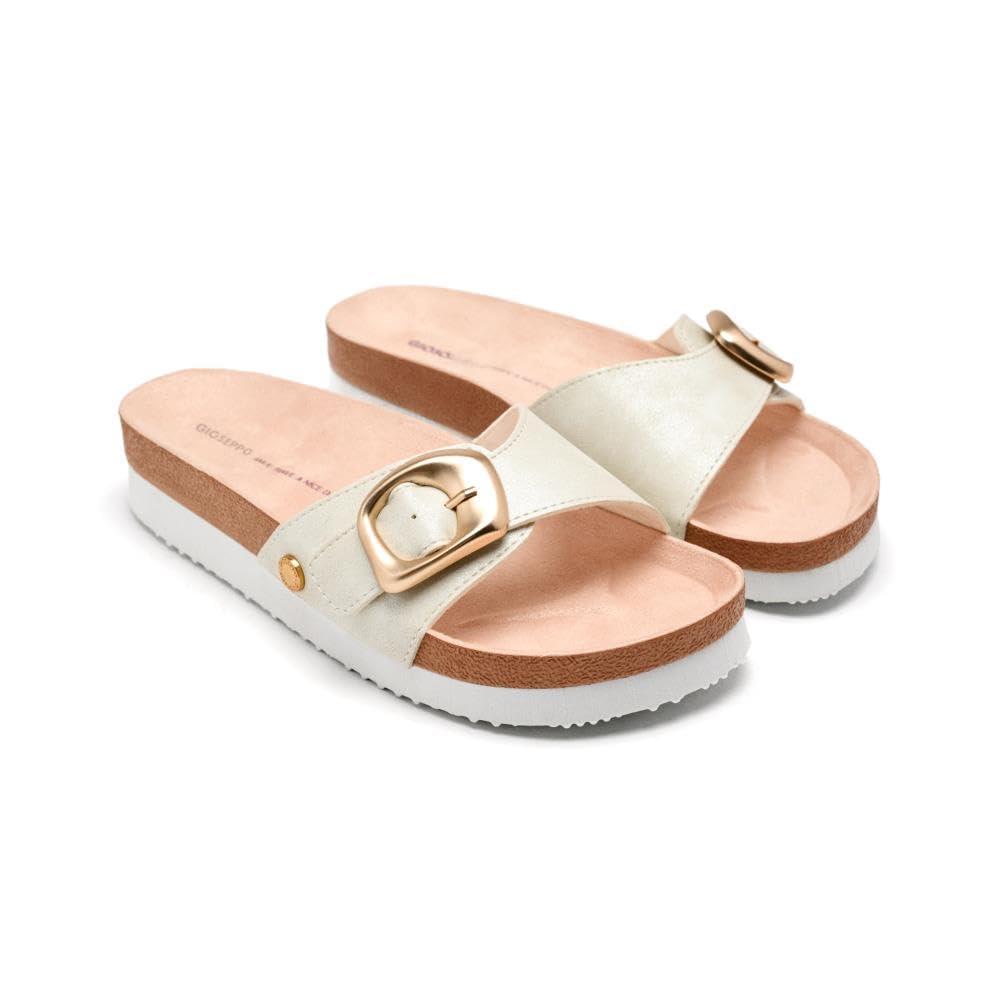 GIOSEPPO Walpole Women's Flip Flops, silver, 7 UK