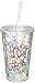 Spoontiques Cat Lady Acrylic Cup with Straw Clear Tumbler