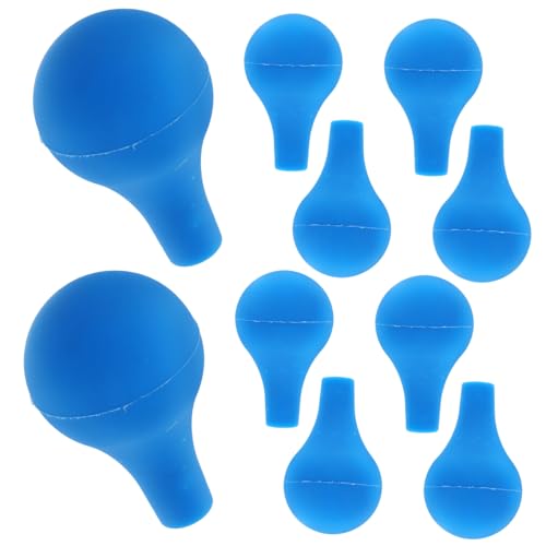 MUSISALY 10pcs Silicone Bulb Cap for Graduated Dropper Pipette Dropper Silicone Cap Pipettes Transfer Supplies Random Color