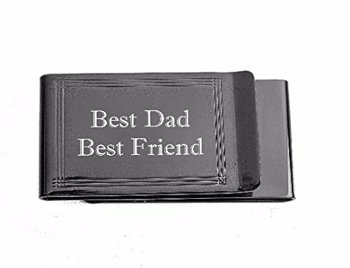 Personalized Double Sided Gunmetal Money Clip Custom Engraved Free - Ships from USA2