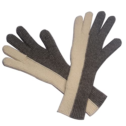 HEHEMM Frauen stricken Handschuhe, gestrickt Splice Handschuhe Muster niedlich Casual Outdoor Sport weiche Handschuhe Hand warm(grau) Cover