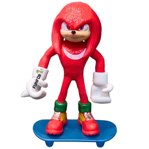 Image of FUNFOB Cartoon Action Figure Height -15cm Collectible for Fans PVC Multicolour | So-nicc - Red Figure