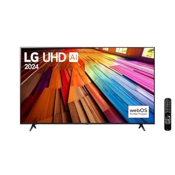Smart TV 4K 50" LG UHD 50UT8050 Processador α5 Ger7 AI Alexa/Chromecast integrado Otimizador de Jogos webOS 24 Controle Smart Magic