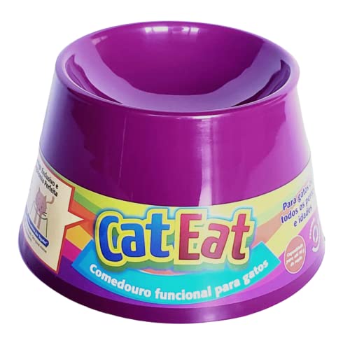 Pet Games Comedouro Funcional Gatos, Roxo