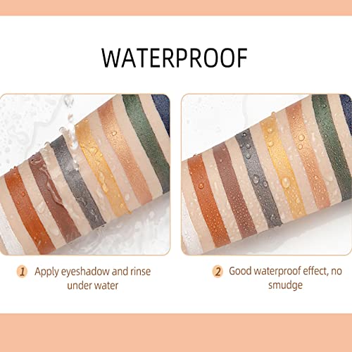 Meicoly 2Pcs Creamy Eyeshadow Stick,Shimmer Eyeshadow Pencil Crayon,Eye Brightener Stick,Highlighting Stick,Soft & Smooth Easy To Color Waterproof,Shimmer Blue And Green #TOP4