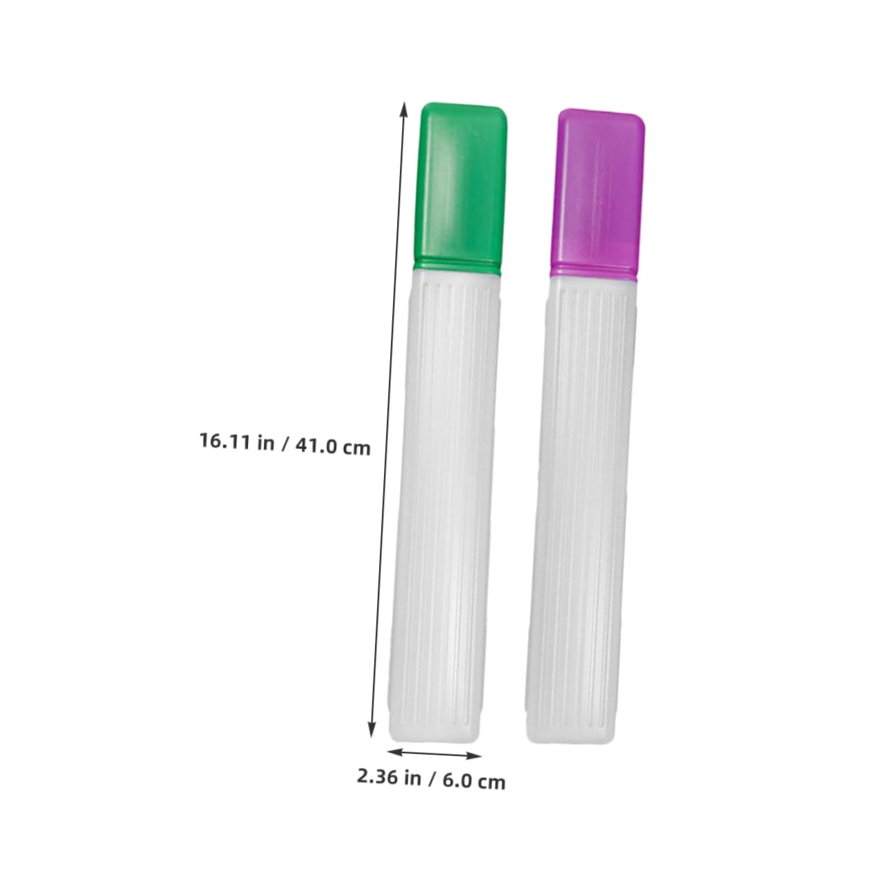 HOMSFOU Needle Storage Case 2pcs Plastic Knitting Needles Container Thread Suitable for Home and Commercial Use