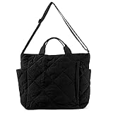 GSenhui Puffer Bag Stepptasche Damen Gesteppte Tote Bag Tragetasche Gepolsterte Hobo Leicht Umhängetasche Einfarbig Crossbody Bag Schultertasche für Büro Reisen