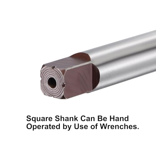 sourcing map Reibahle set 10tlg. 3/4/5/6/7/8/9/10/11/12mm, Genauigkeit H8, Kohlenstoff 6 Nute Zylinderschaft Handreibahle