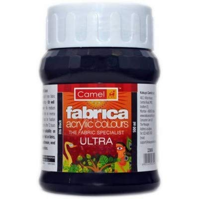 Image of Camel DTL Company Fabrica Ultra Acrylic Colours 500ML - Black