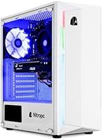 Nitropc - PC Gamer Plus (Intel Core i3 10100 4/8 4.3GHz, Grafik GT 1030 2GB, RAM 16GB, SSD 480GB, WiFi, Windows 11) Gamer PC, PC Desktop, Gaming Computer