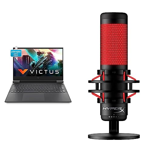 Image of HP Victus Gaming AMD Ryzen 5 5600H Processor 16.1 inch(40.9 cm) FHD Gaming Laptop & Quadcast