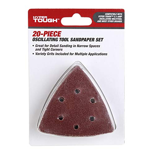 Hyper Tough 20 Piece Oscillating Sandpaper Kit JB98009J
