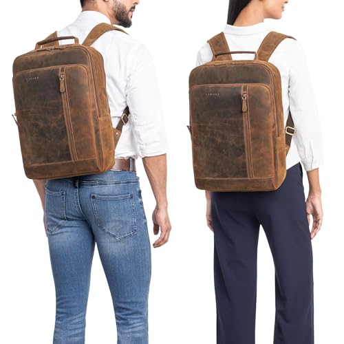 Sac à dos en cuir véritable marron le compagnon durable de vos projets - 6