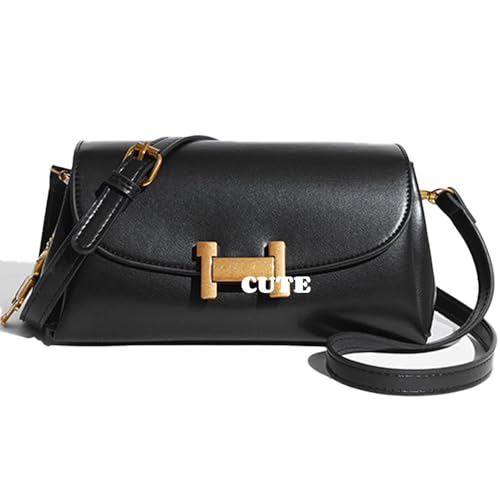 Small Crossbody Purses for Women,Lightweight Crossbody Bag Faux Leather Trendy Women's Shoulder Handbags with 3 Compartments