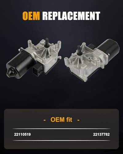 Image of ROADFAR Front Windshield Wiper Motor Fit for GMC for P3500 1993-1999 | Fit For Chevrolet For G10 1992-1995|For G20 For G30 P30 1993-1999|For GMC For G1500 1992-1995|OE 22110519|22137782|5 Pins