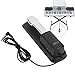 High Performance Piano Sustain Pedal with Nonslip Mat, Plated Pedals with Tongue Positioning Design and 6.5mm Interface for Enhanced Sound