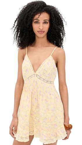 LOVESHACKFANCY Womens Alonna Dress Lemon Spritz S