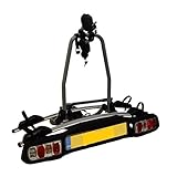 Netagon Towball Mounted Car Rear Tow Bar Cycle Holder Bike Carriers | Supplied with 13 & 7 Pin Adaptors (Carries 2 Bikes - Max load of 30kg)