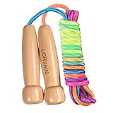 Jump Rope for Kids, Lorvain Adjustable Kids Jump Ropes for Girls Boys Toddler Fitness, Cotton Skippi