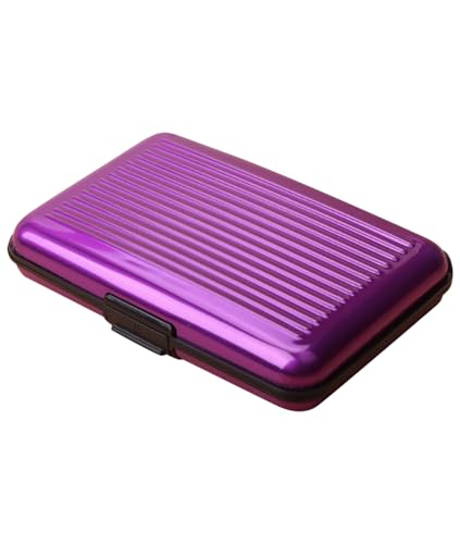 Credit Card Holder Hard Case, RFID Blocking Metal Card Wallet for Women Men2