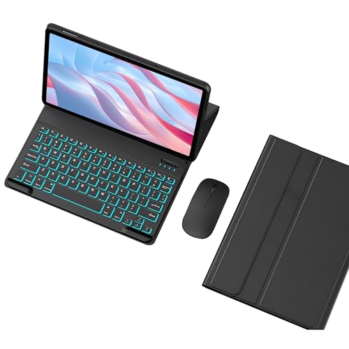 GYSDCAZ Keyboard Case for Honor Pad X9 11.5 Inch 2023, Detachable Backlit Keyboard with Protective Cover,Black with Mouse