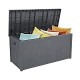 Outdoor Patio Deck Box,Indoor/Outdoor Storage Box for Patio Cushions, Pool Accessories, Toys, Garden
