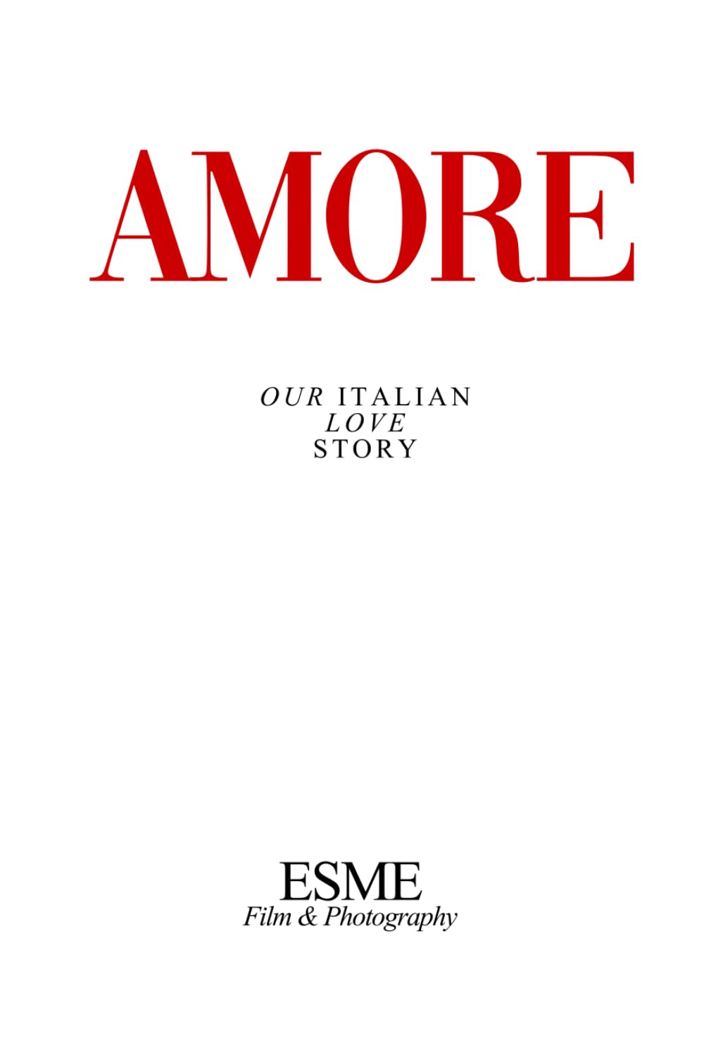 Album photo de mariage d'exception Amore livre souvenir luxe Italie