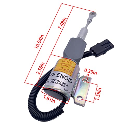Earlyred Fuel Shut Off Solenoid Compatible With Cummins 3932529 3930658 3935431 Sa475612 J932529 #TOP5