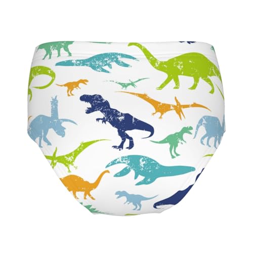 Rex Dinosaur Silhouette Girls' Underwear Soft Cotton Little Girls Panties Comfort Briefs2