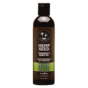 Hemp Seed Massage & Body Oil – 8 fl. oz. – Nourishing, Moisturizing Massage Oil – Hemp Seed, Apricot, Grapeseed & Sweet Almond Oil – Vegan & Cruelty Free