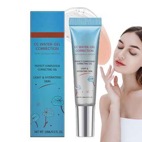 Crema Correctora De Color Para El Rostro, 15 Ml Crema Correctora CC Red Correction Cream, CC Rojo Correcto Con Centellas Asiática, Corrección De La Cara CCcrema, Cubierta De Tez Perfector Y Corrector