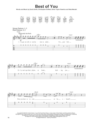 Foo Fighters Easy Guitar with Tab - Progressez sans solfège avec des tablatures simples - 7