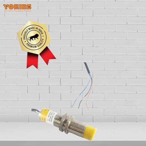Image of Yokins Inductive Proximity Sensor switch NPN NO 06-40V DC 18mm, SENSING 8MM with 2 MTR 3 Core Cable